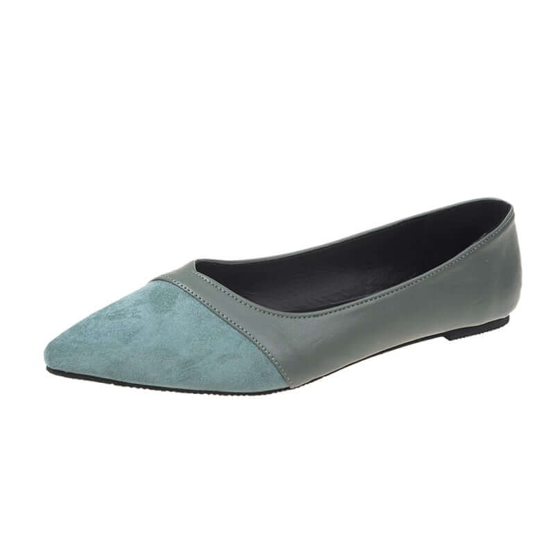 Elaina | Bequeme spitze Zehe Wildleder Flache Schuhe für Frauen