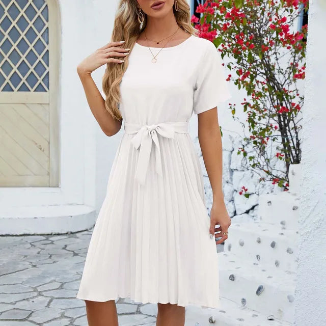 Ajed | Mintgrünes Plisseekleid