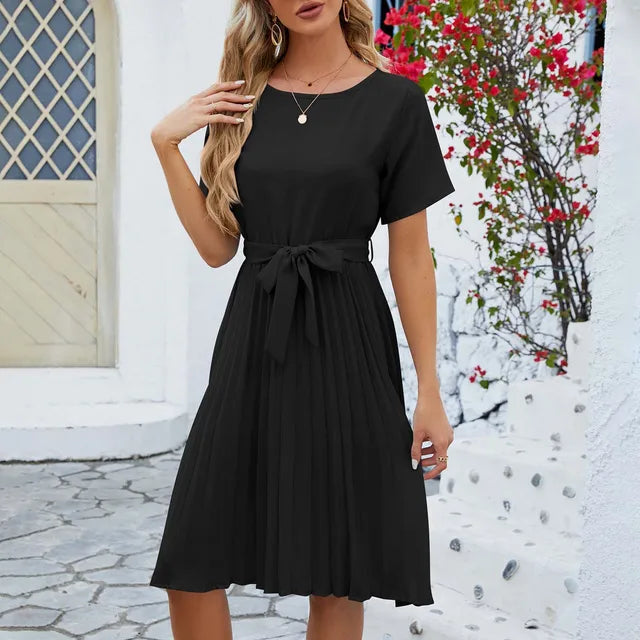Ajed | Mintgrünes Plisseekleid