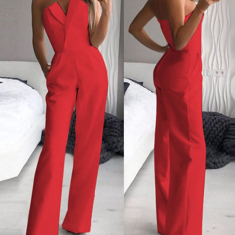 Shentana | Stilvoller ärmelloser Jumpsuit