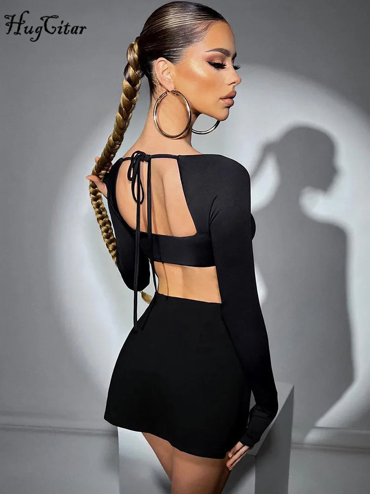 Kyrie | Bandage Crop-Top-Rock mit Schlitz