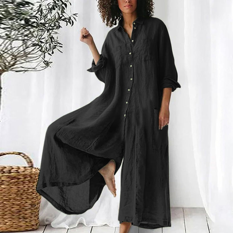 Lyndia | Woman Weites Overallkleid