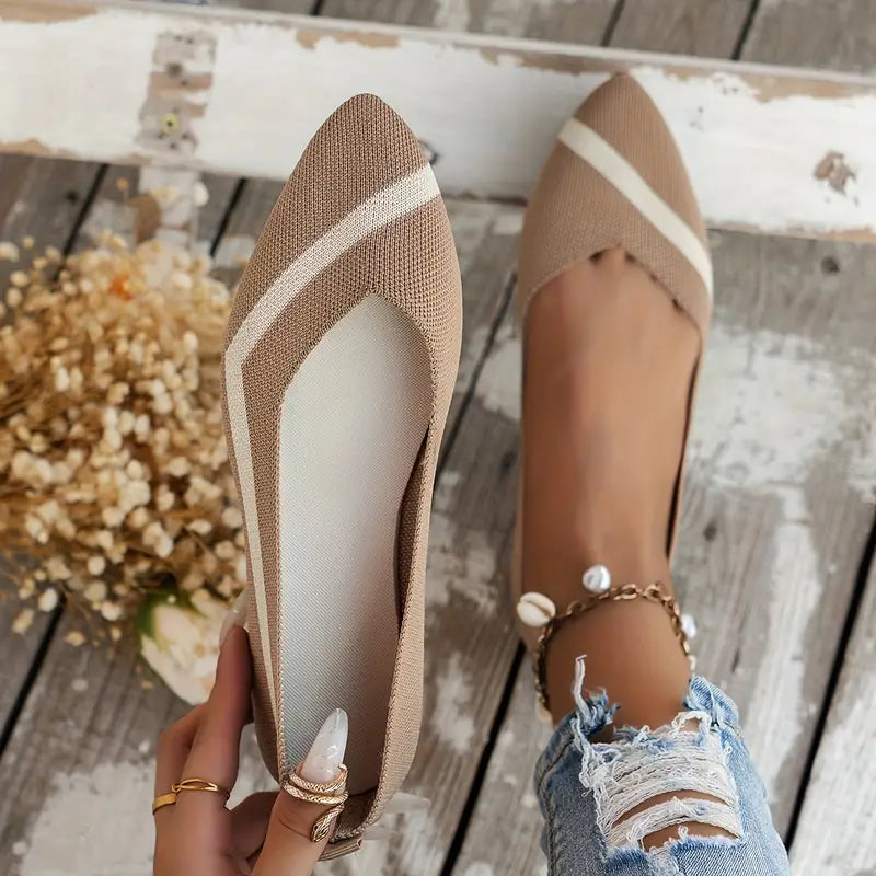 Vicky | Atmungsaktive Flachstrickschuhe für Frauen