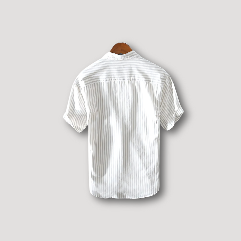 Wilhelm | Streifen Button Down Kurzarm Sommer-Outfit