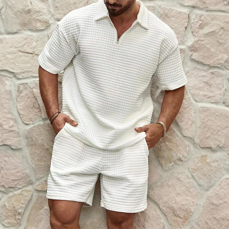 Nadelo | Waffelgestrickter Sommeranzug