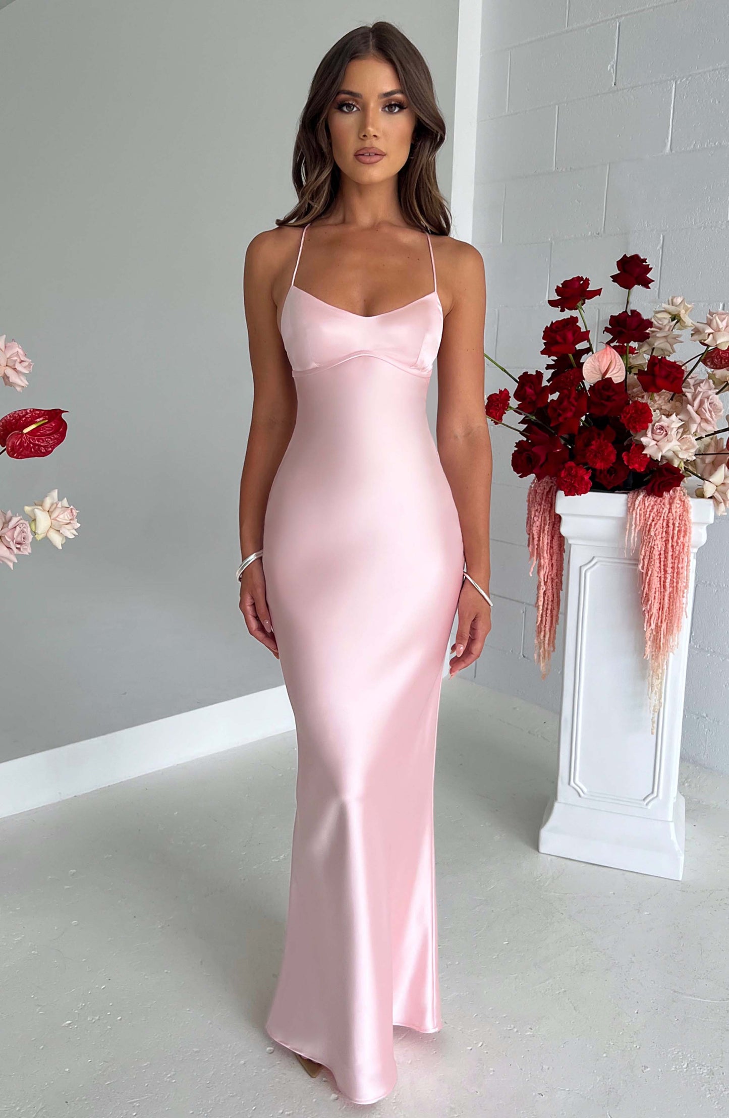 Gracey | Blush Maxi-Kleid