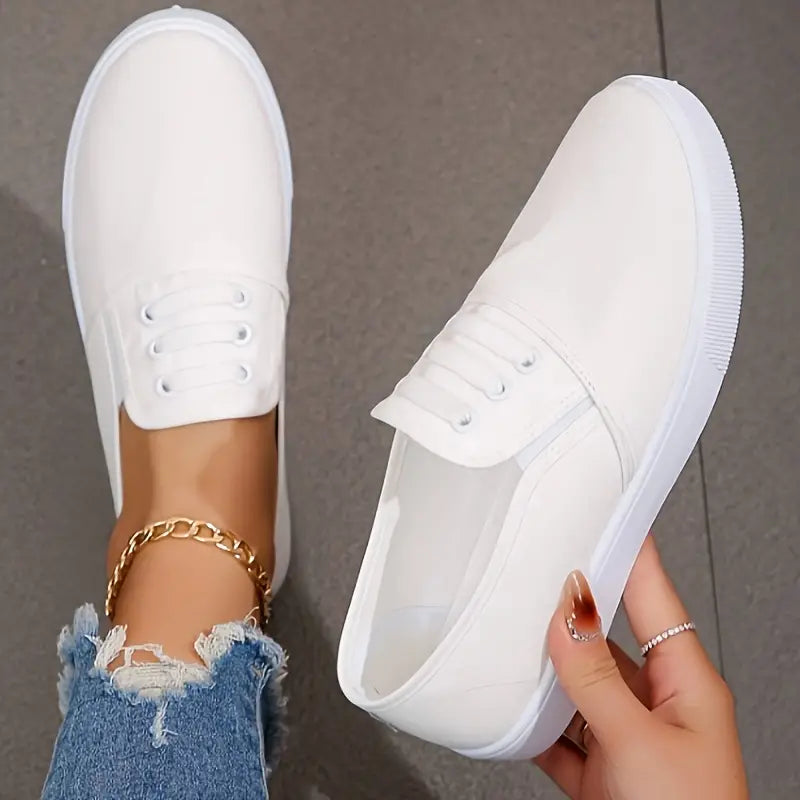 Neva | Slip On Leichte Flache Weiche Sohle Canvas Schuhe