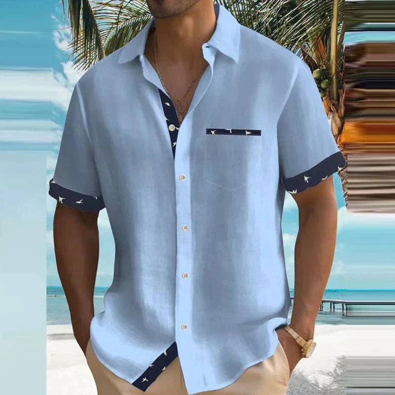 Vannu | Charmantes Sommerhemd mit leichtem Stoff & Meeresbrise-Design