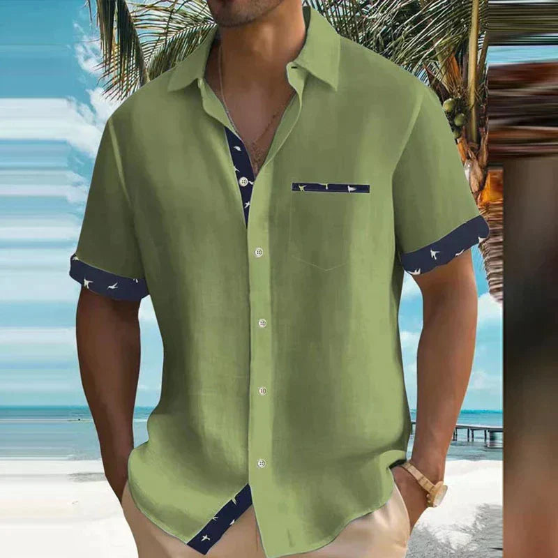 Vannu | Charmantes Sommerhemd mit leichtem Stoff & Meeresbrise-Design