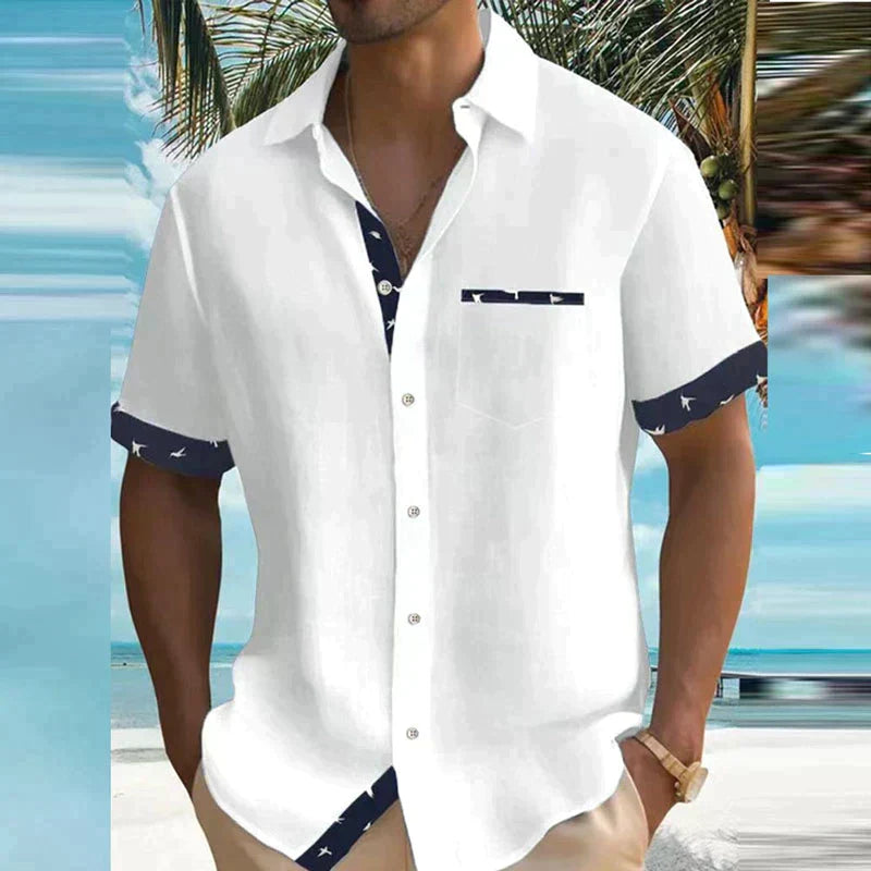 Vannu | Charmantes Sommerhemd mit leichtem Stoff & Meeresbrise-Design