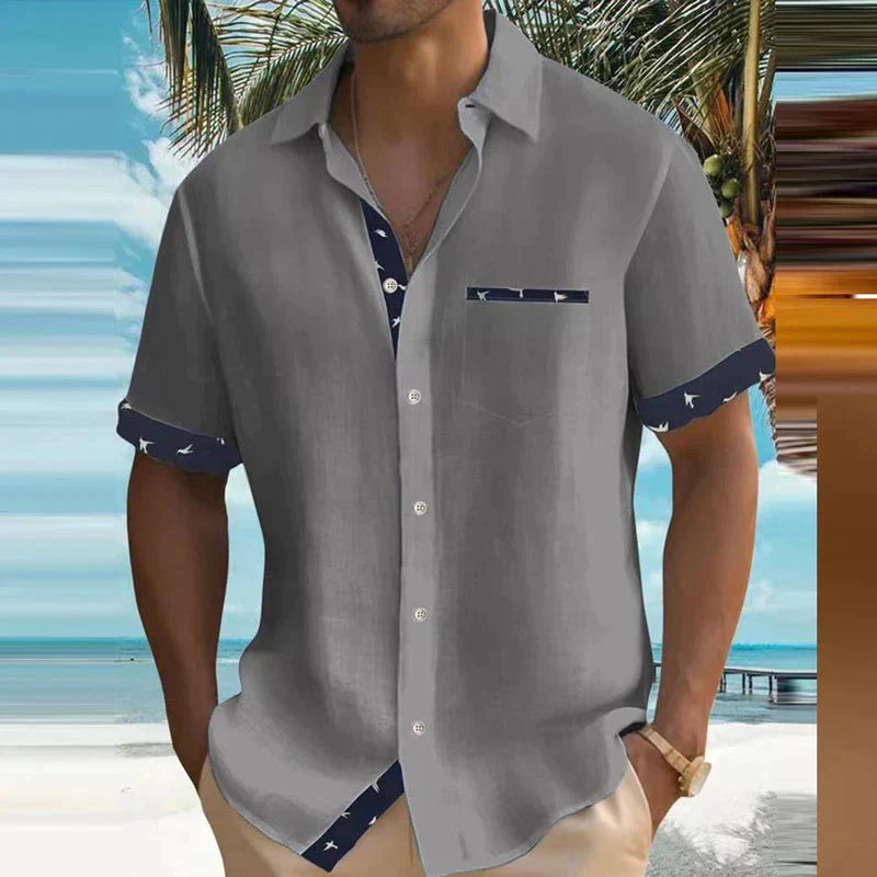Vannu | Charmantes Sommerhemd mit leichtem Stoff & Meeresbrise-Design