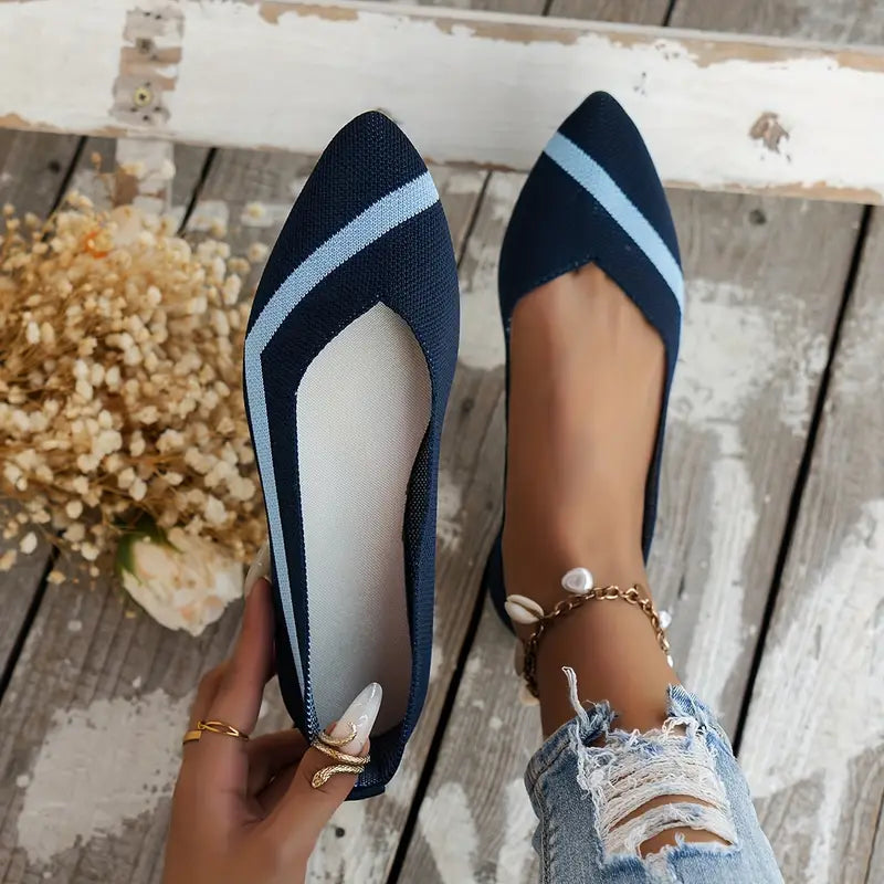 Vicky | Atmungsaktive Flachstrickschuhe für Frauen