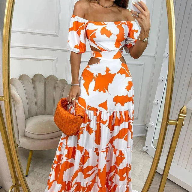 Meryl | Elegantes langes Sommerkleid in schicker Passform