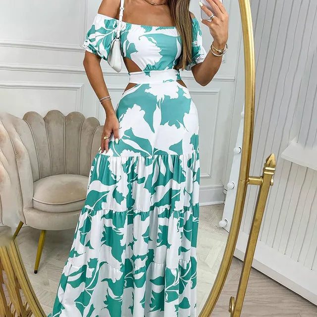 Meryl | Elegantes langes Sommerkleid in schicker Passform