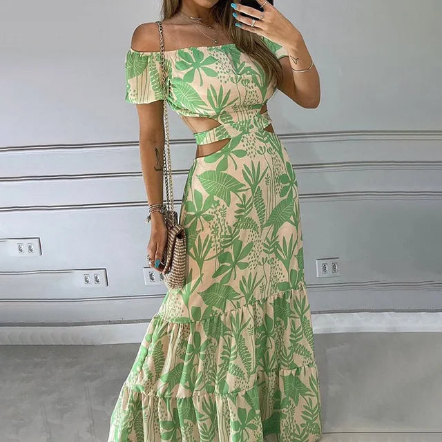 Meryl | Elegantes langes Sommerkleid in schicker Passform