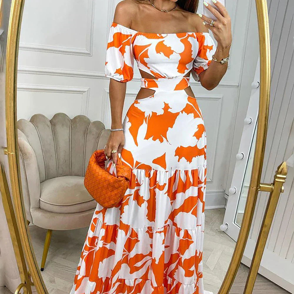 Meryl | Elegantes langes Sommerkleid in schicker Passform