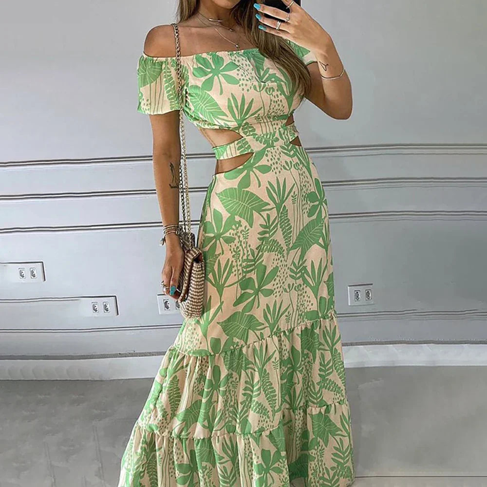 Meryl | Elegantes langes Sommerkleid in schicker Passform