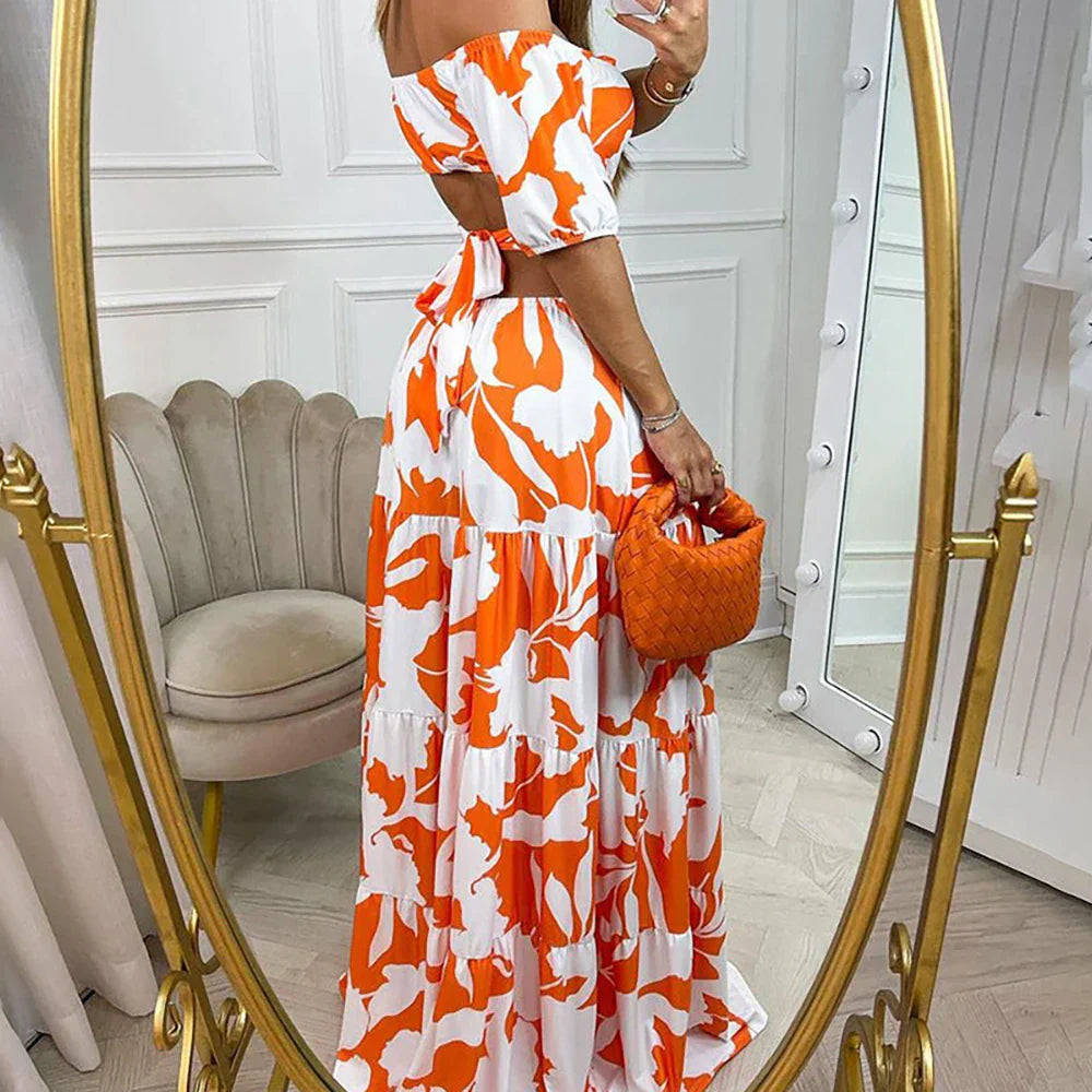 Meryl | Elegantes langes Sommerkleid in schicker Passform