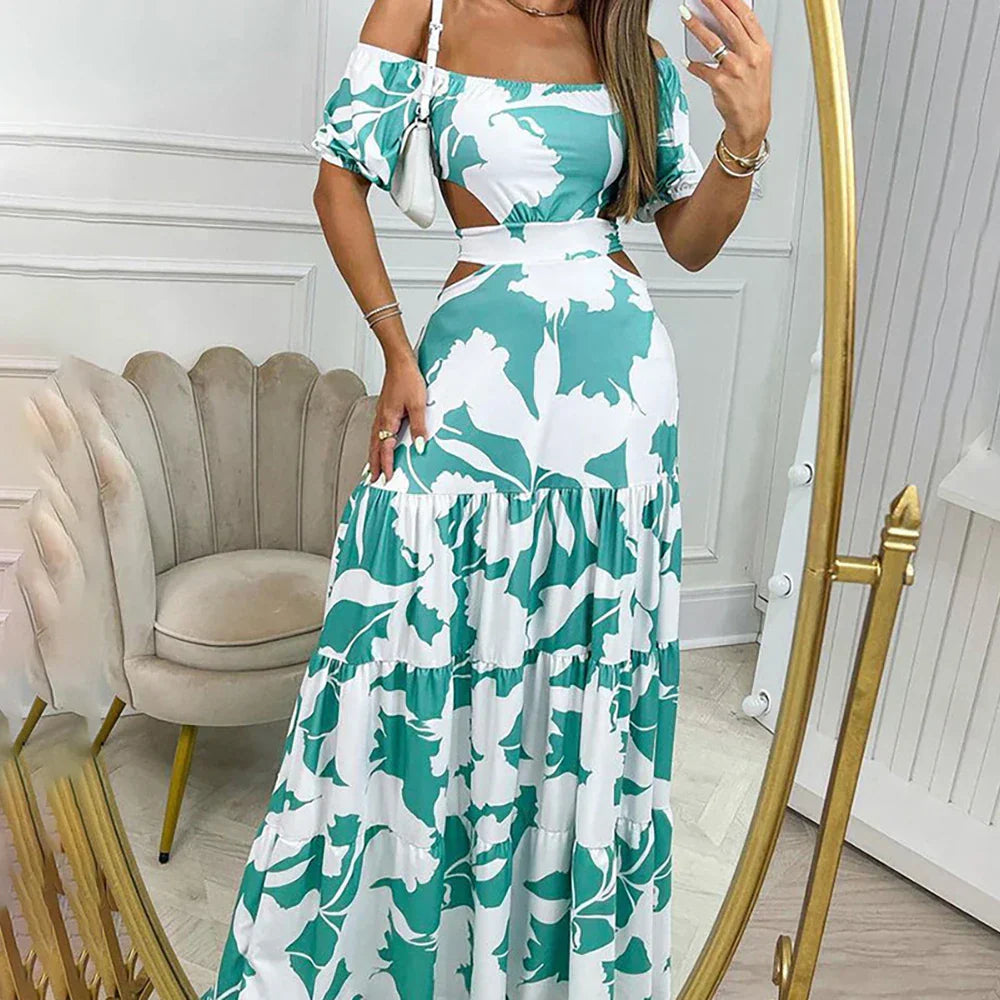 Meryl | Elegantes langes Sommerkleid in schicker Passform