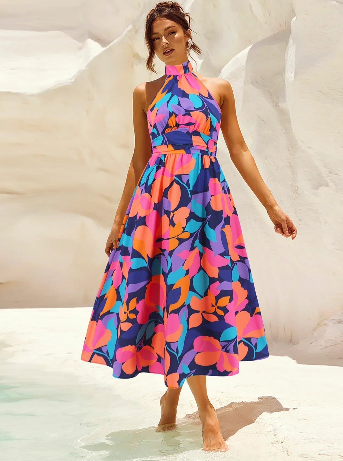 Flora | Tropisches Elegantes Sommerkleid