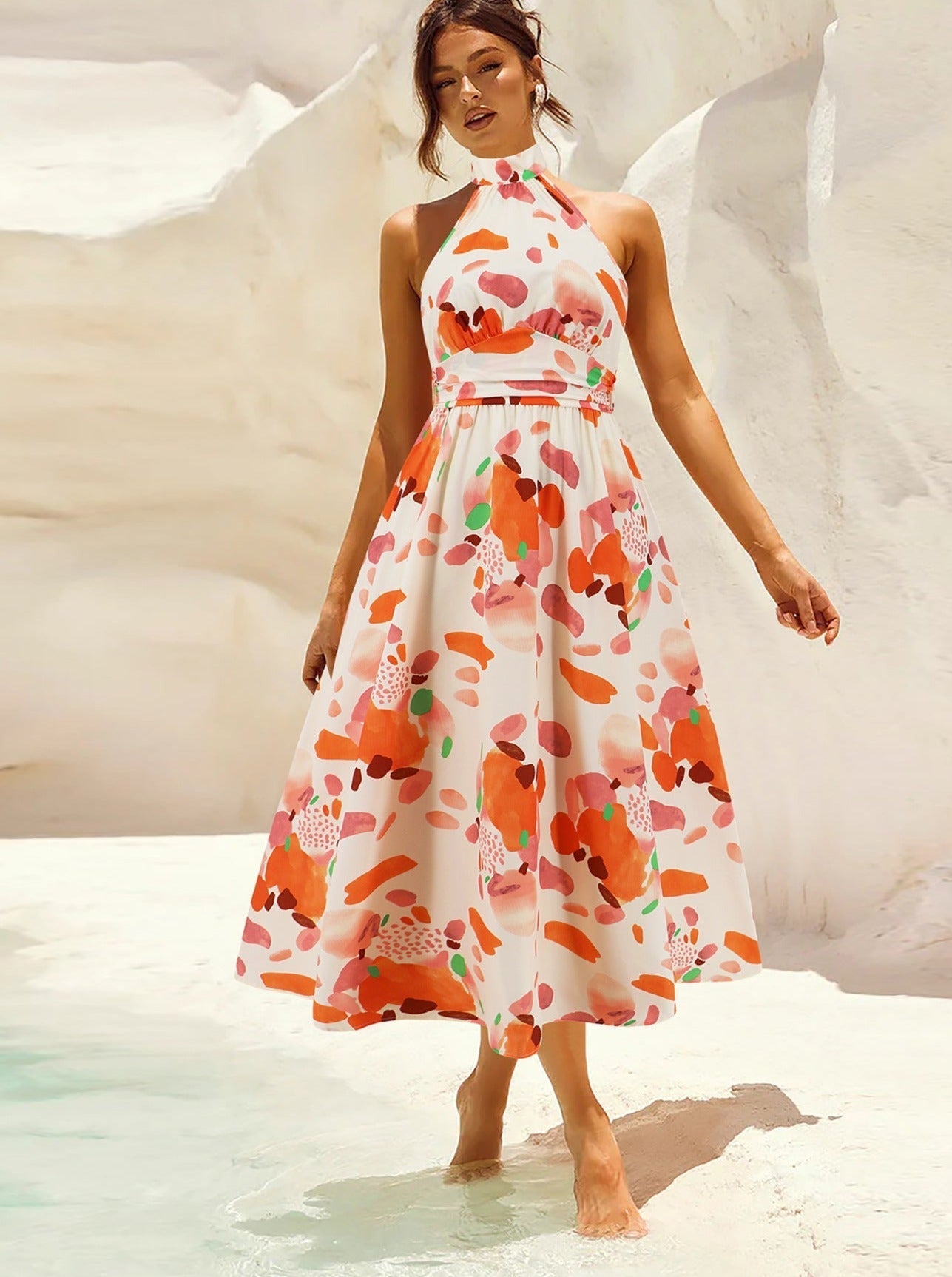 Flora | Tropisches Elegantes Sommerkleid