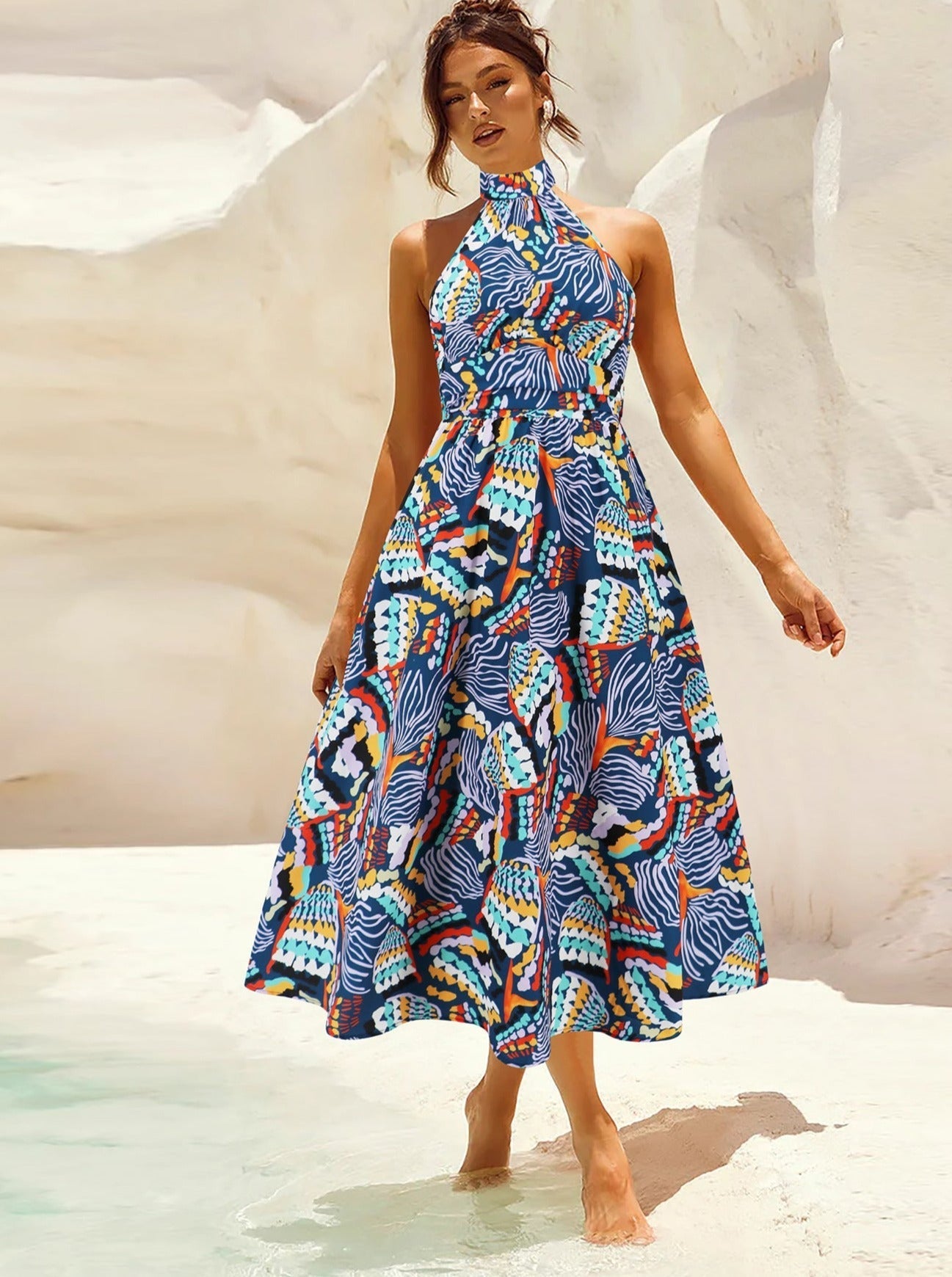Flora | Tropisches Elegantes Sommerkleid