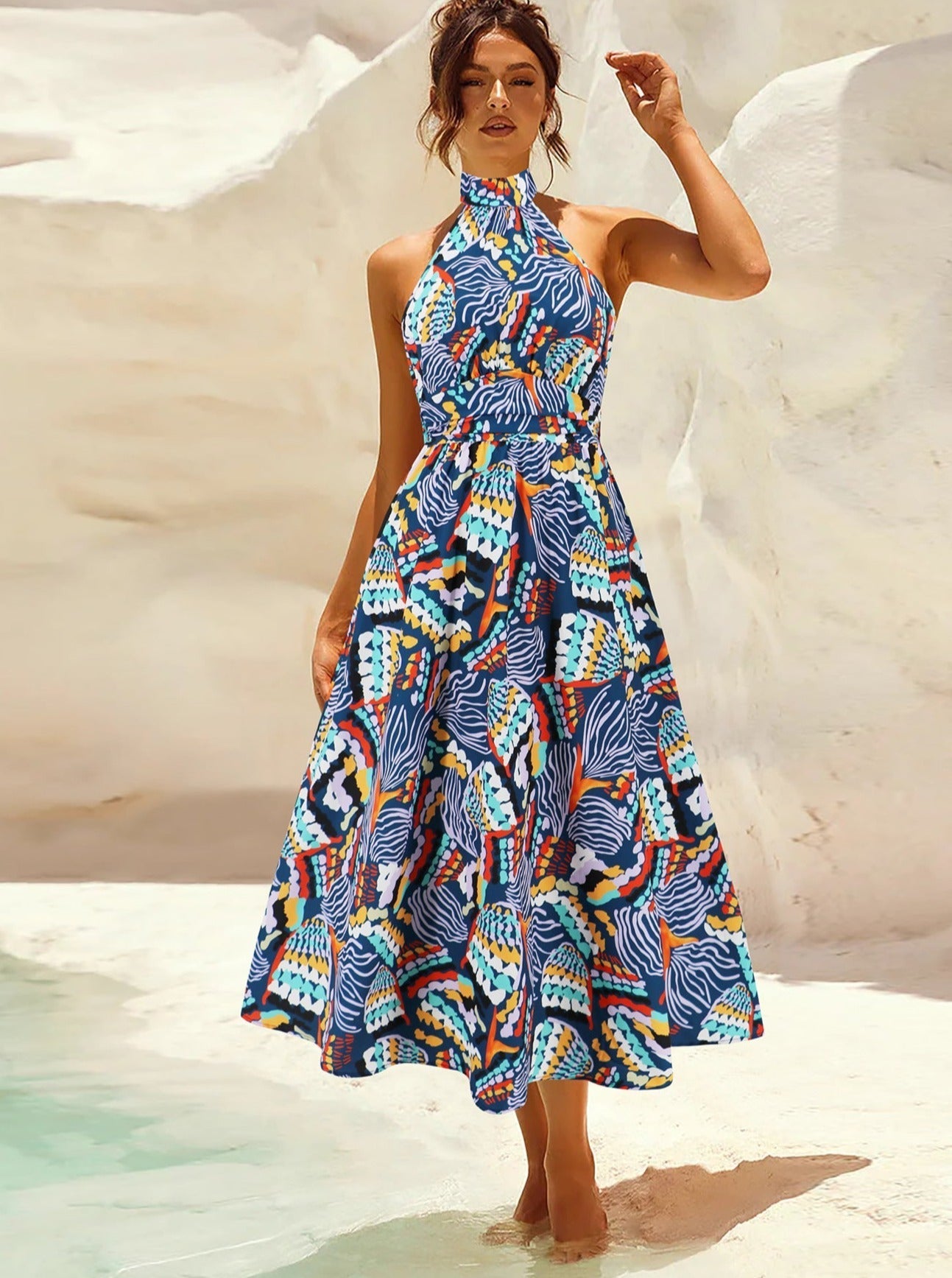 Flora | Tropisches Elegantes Sommerkleid