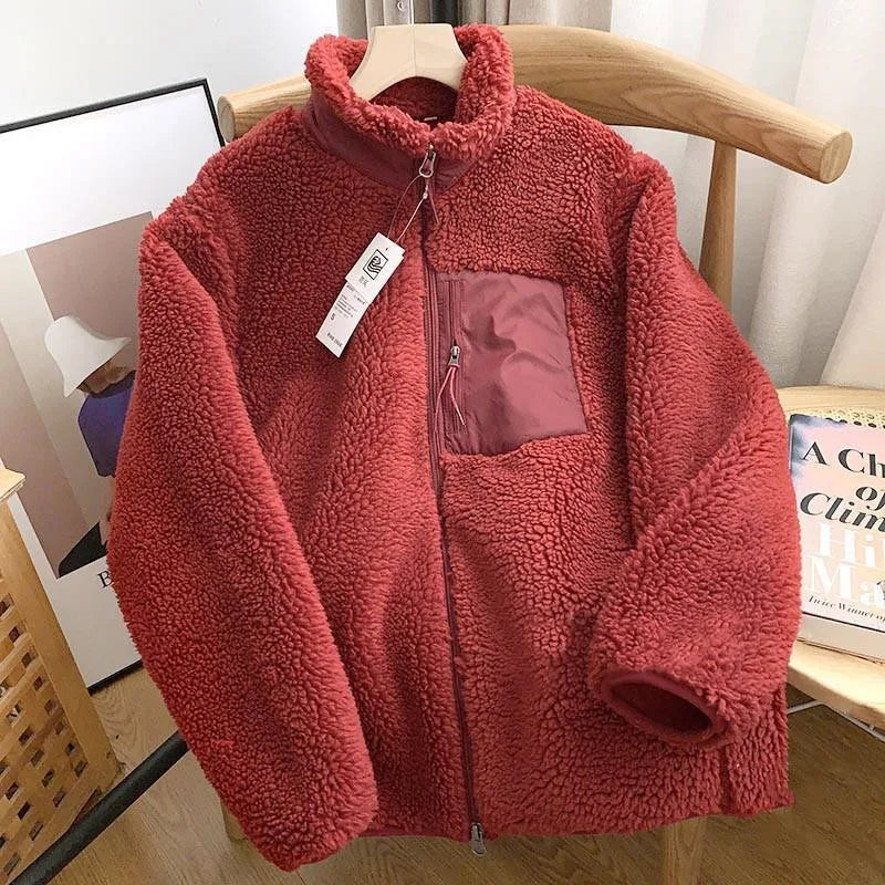 Wintt | Damen Winterjacke mit Teddy-Effekt