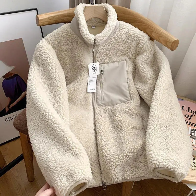Wintt | Damen Winterjacke mit Teddy-Effekt