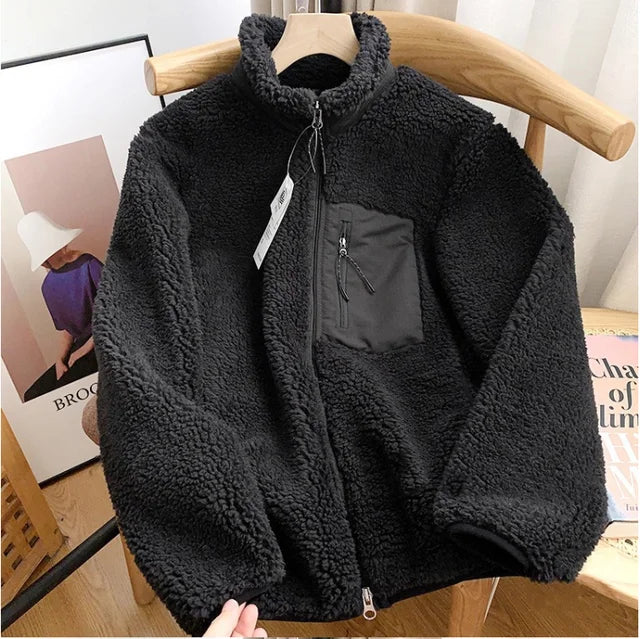 Wintt | Damen Winterjacke mit Teddy-Effekt