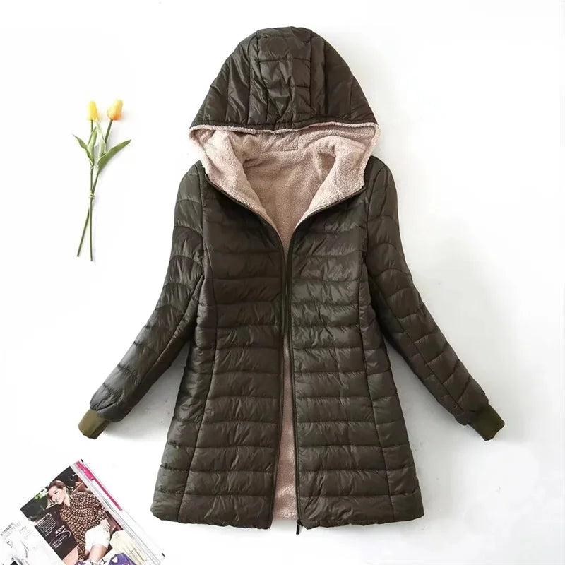Wera | Gestepptes Winterjacke mit Kapuze aus Fleece