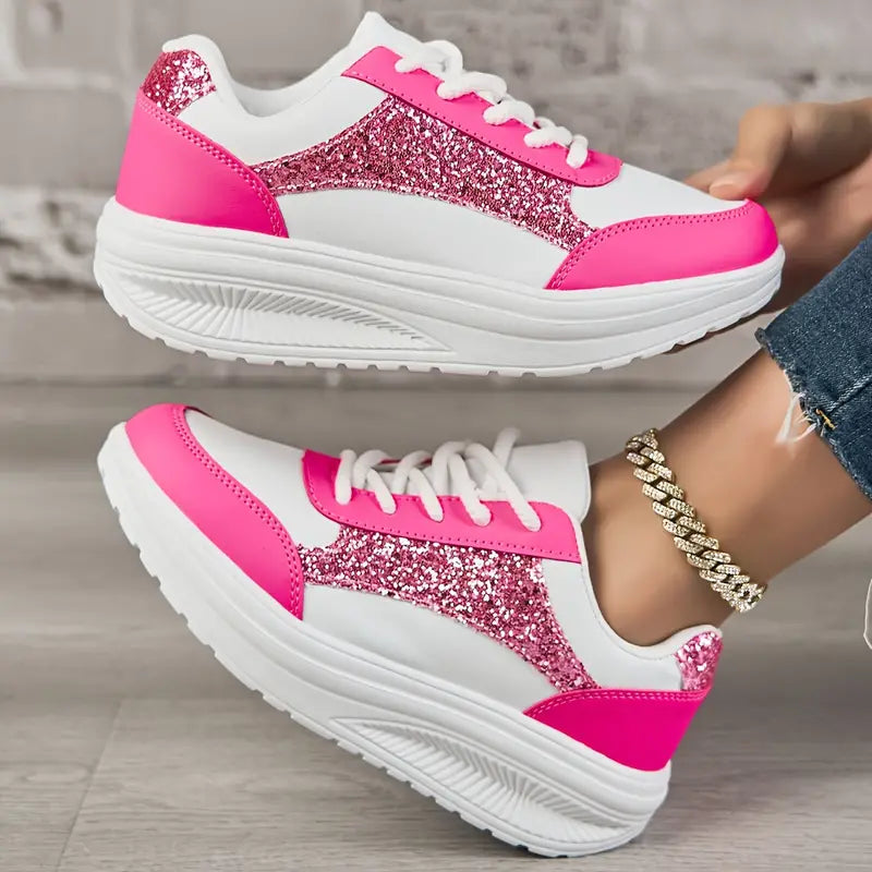 Maelys | Pailletten Dicke Sohle Leichte Frauenschuhe