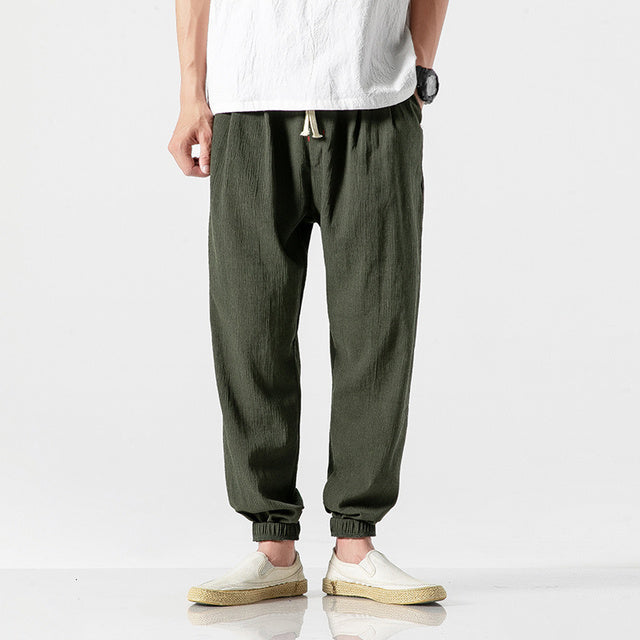 Elke | Vintage Herren Sommer Leinenhose