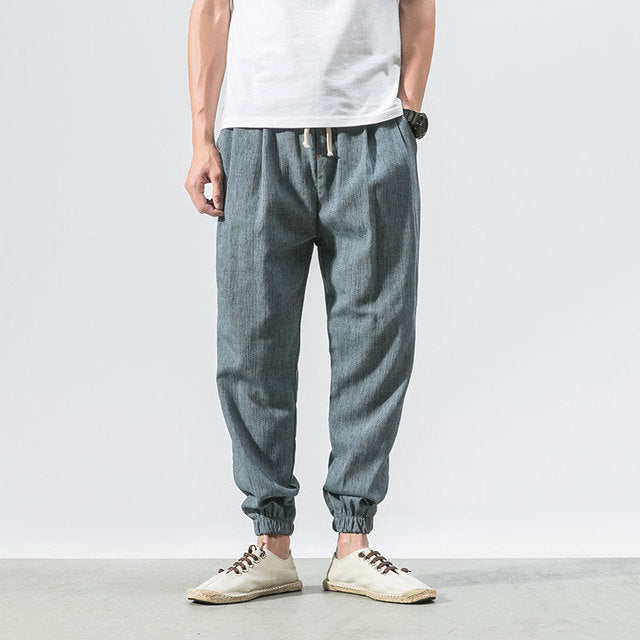 Elke | Vintage Herren Sommer Leinenhose