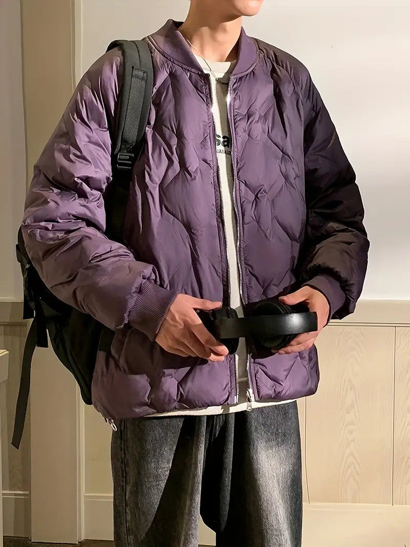 Mitt | Lässige Herrenjacke mit wattiertem Stehkragen - 100% Polyester