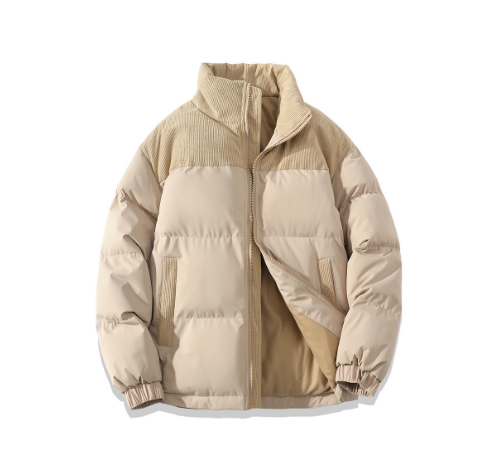 Bauman | Bicolor Winterjacke mit Stehkragen für Herren – Warm und Stilvoll