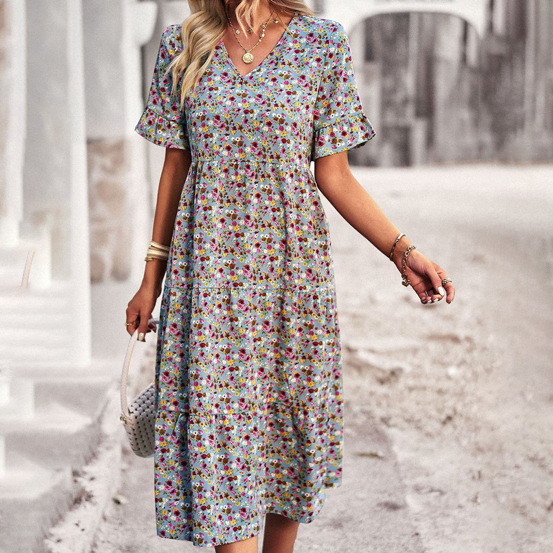 Emery | Geblümtes Midikleid