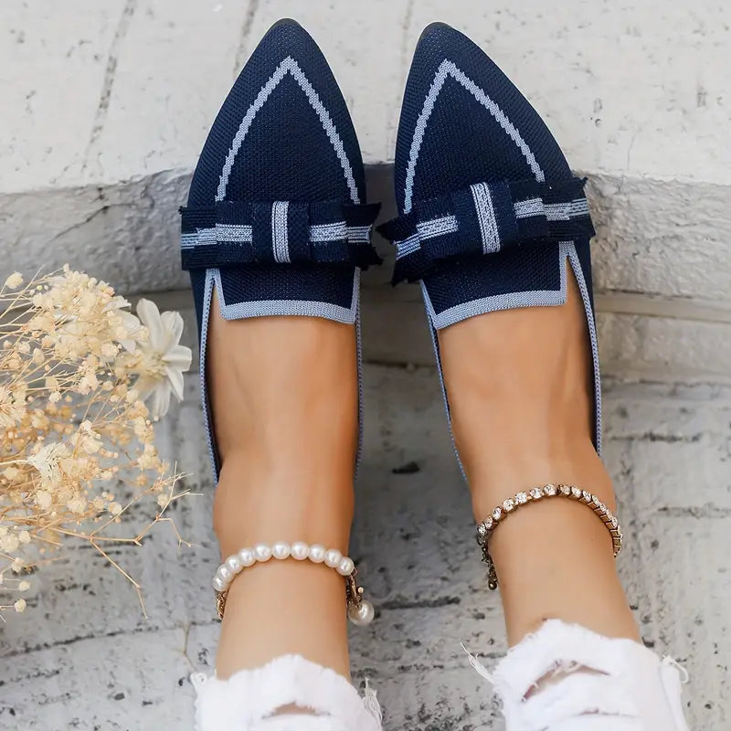 Franka | geknotet Design flache Schuhe