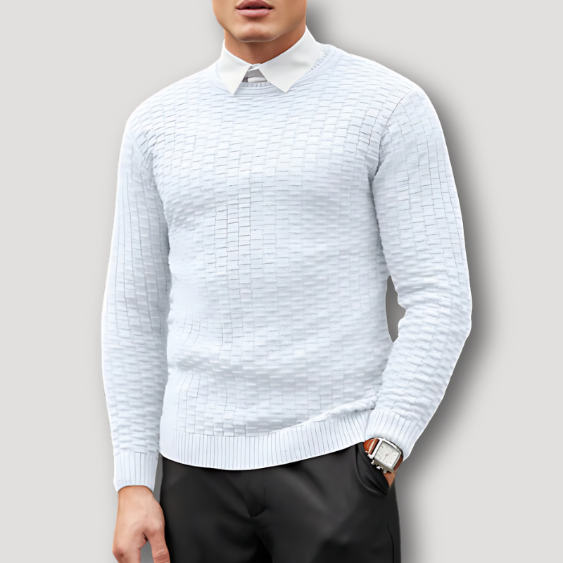 Kadee | Crew Neck Gestrickt Gewebt Jacquard Slim Fit Pullover