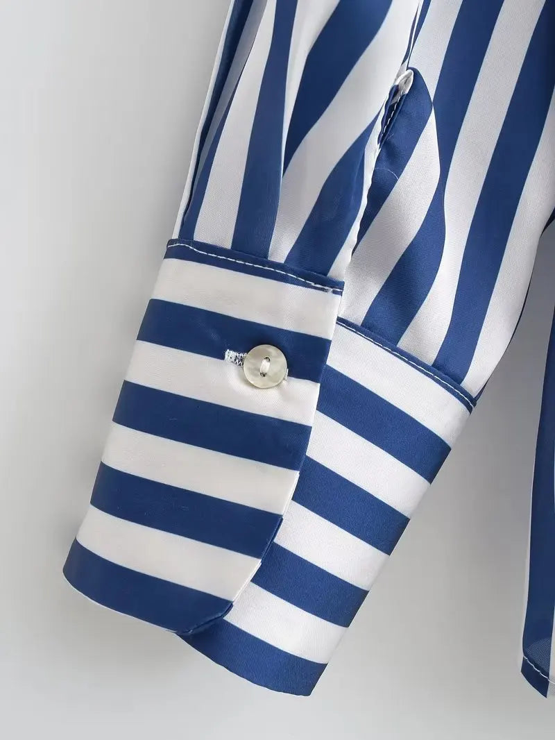 Harris | Lockere Bürobluse mit V-Ausschnitt