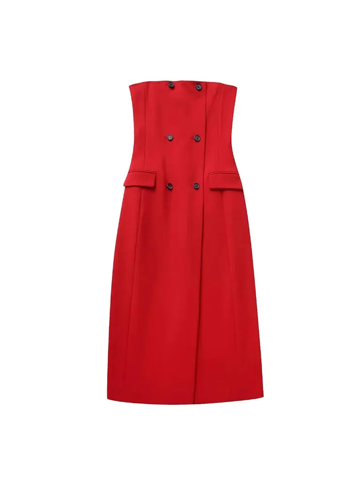 Ember | Herbstkleid mit doppeltem Karomuster