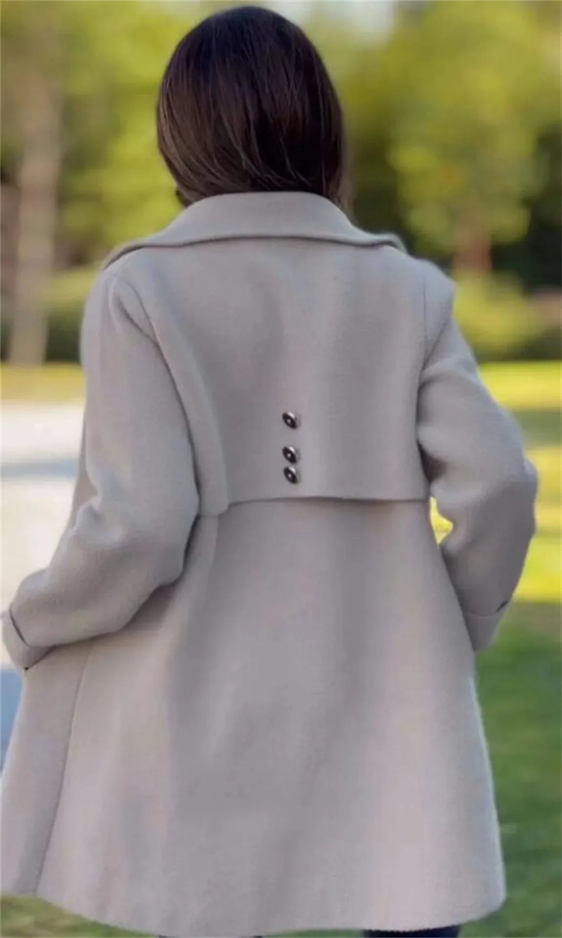 Elna | Damen Langärmliger Mantel Jacke – Warm und Vielseitig für Herbst und Winter
