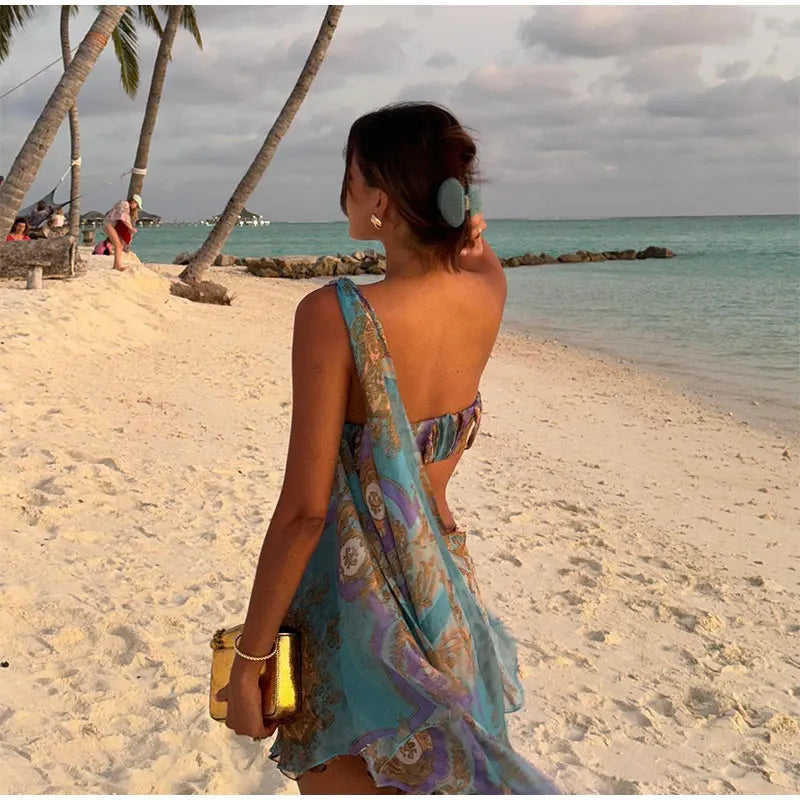 Evie | Strapless Mini-Sommerkleid