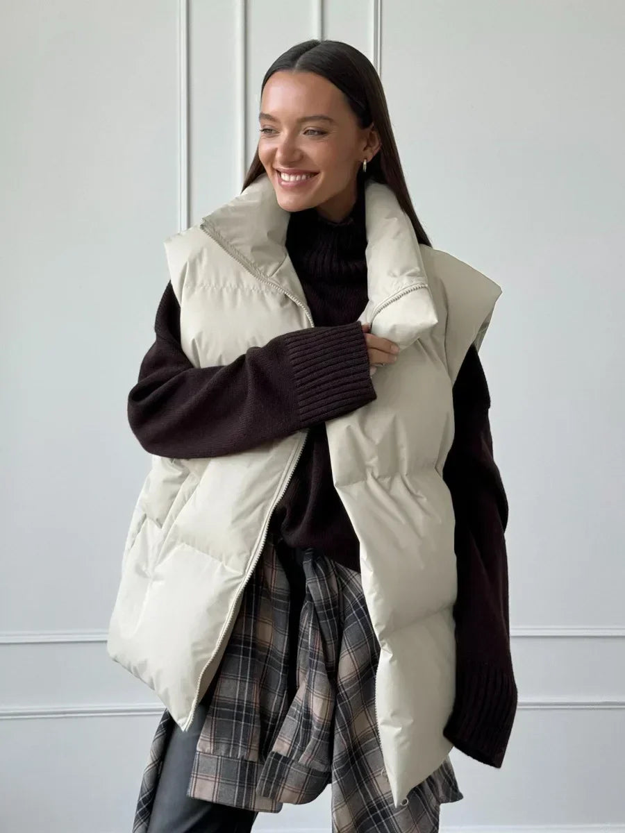 Mesla | Dicke und warme Damen-Winterweste