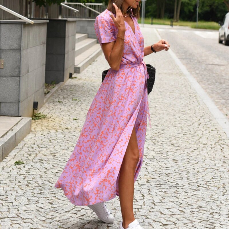 Sabina | Kleid mit Blumendruck Frühling/Sommer