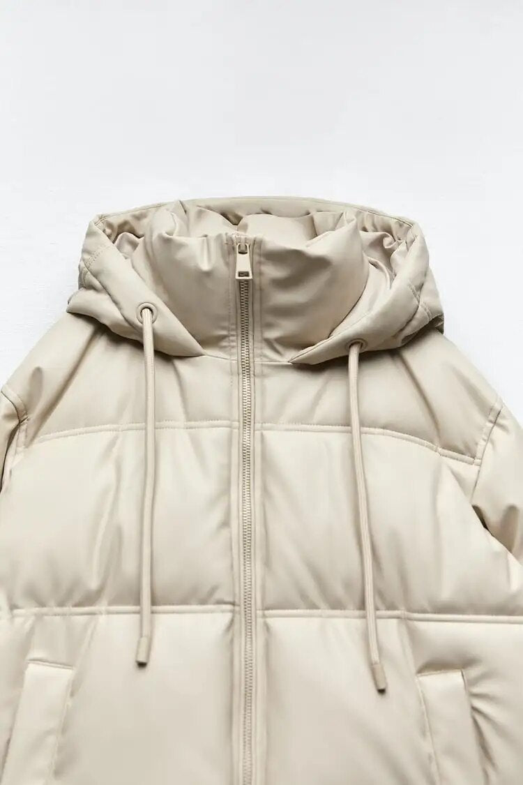 Ekene | Wattierter Mantel mit Kapuze