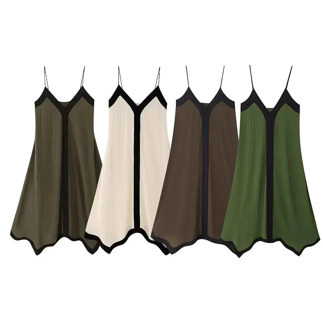 Serah | Women's Stitching Camisole Kleid Sommer