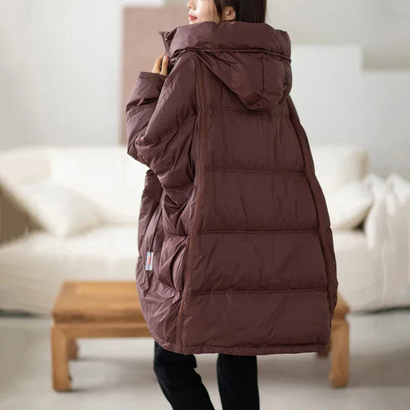 Serrna | Oversized Pufferjacke für Damen – Warm und Elegant für den Winter