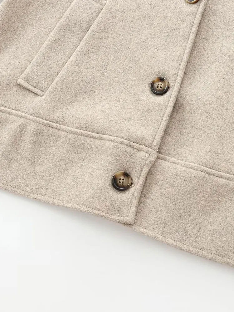 Altea | Damen Oversize Wollmantel einreihig mit Umlegekragen, lässig für Herbst 2024