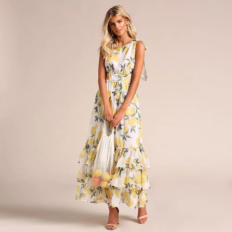 Noeimie - Maxi-Kleid mit lässigem Print